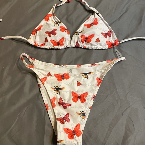 Shein butterfly bathing suit NEW - Picture 1 of 4